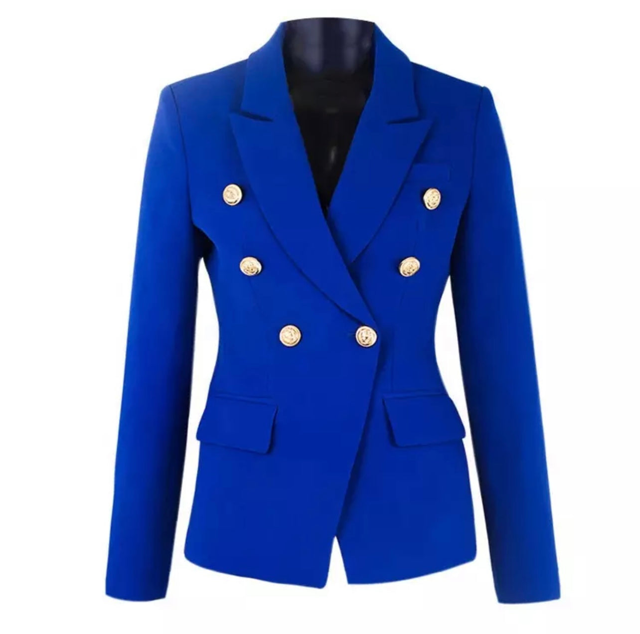 Electric Blue Preppy Blazer - Women - Ready-to-Wear