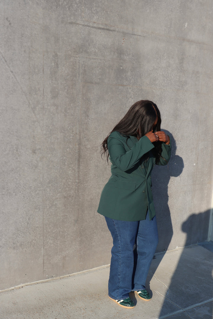 Emerald Double Breasted Blazer