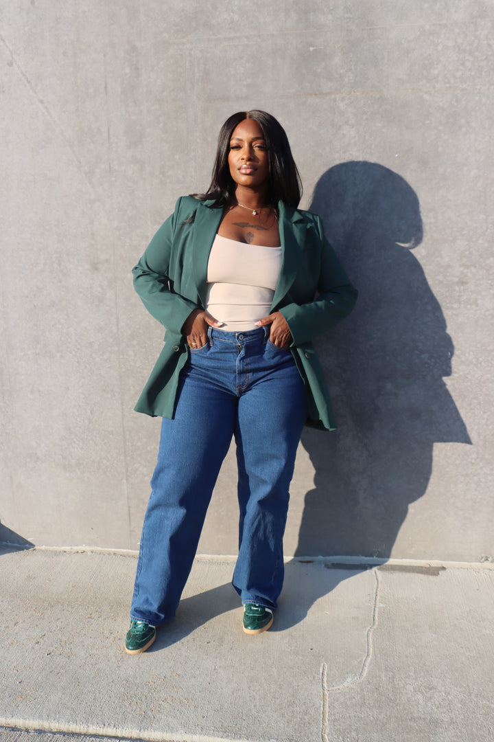 Emerald Double Breasted Blazer